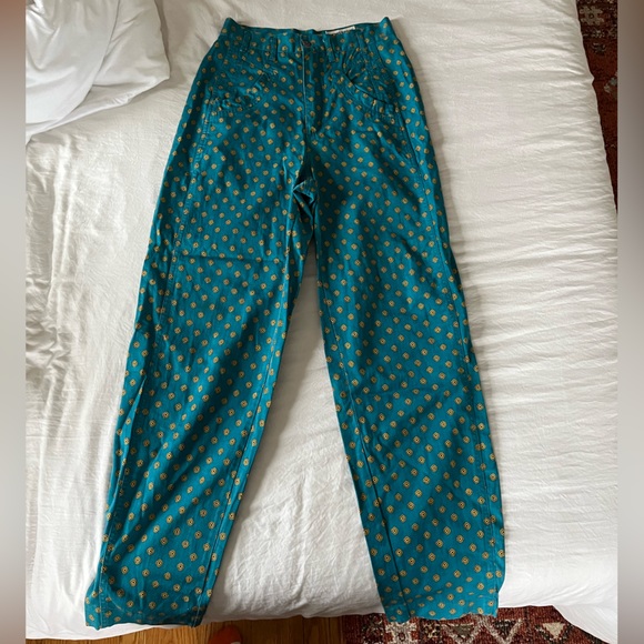 Michel Sport Teal High Waisted Pants - Picture 1 of 5